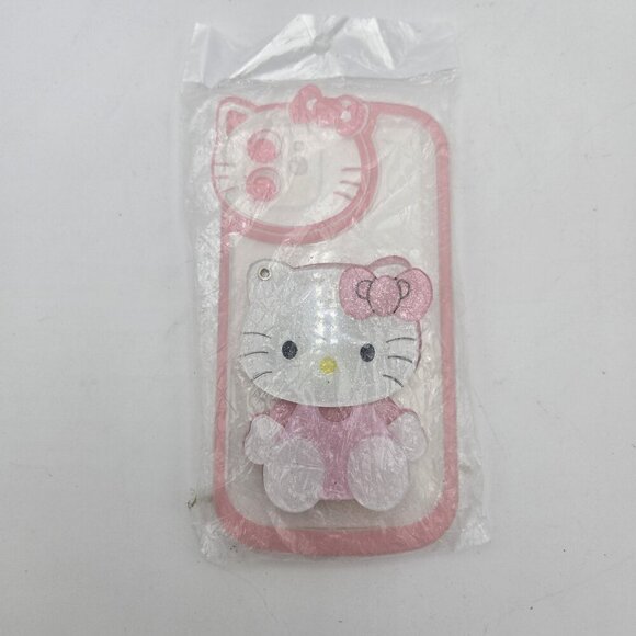iPhone 11 Pro Max Cute 3D Hello Kitty Soft Phone Case With Swivel Mirror Pink - Picture 1 of 5